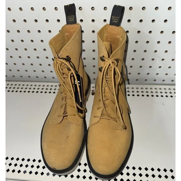Sorel Hi-Line Lace Womens Suede Lace Up Waterproof Combat Boots Size 8.5 Tan