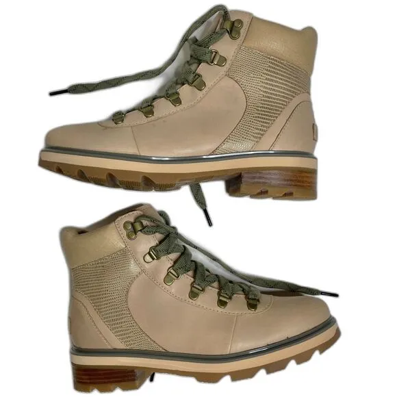 Sorel Lennox Leather Hiker STKD Waterproof Boots SZ. 8.5