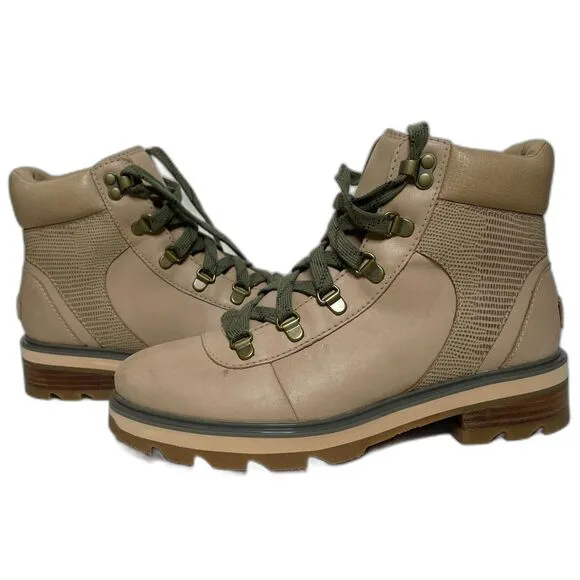 Sorel Lennox Leather Hiker STKD Waterproof Boots SZ. 8.5