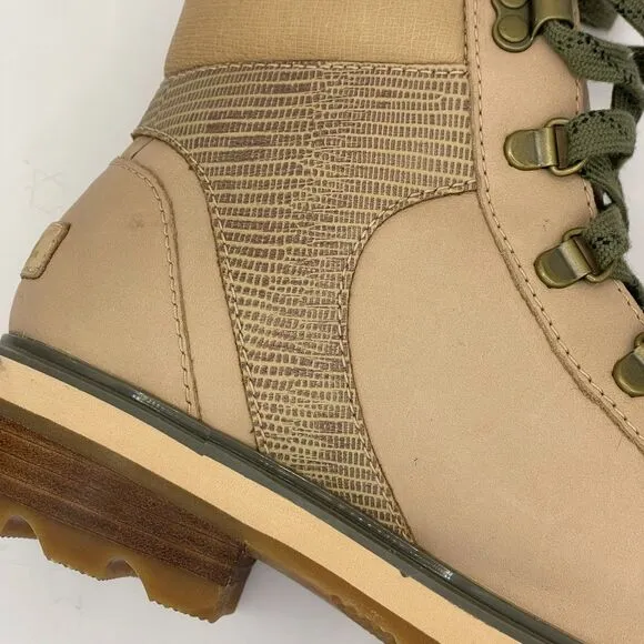 Sorel Lennox Leather Hiker STKD Waterproof Boots SZ. 8.5