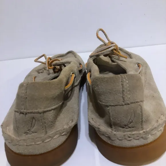 Sperry Men's Tan Suede Leather Topsider Summer Deck Shoes Sz 11.5M