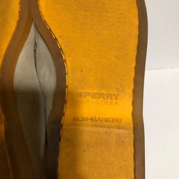 Sperry Men's Tan Suede Leather Topsider Summer Deck Shoes Sz 11.5M