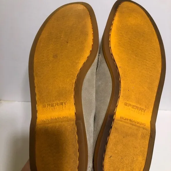 Sperry Men's Tan Suede Leather Topsider Summer Deck Shoes Sz 11.5M