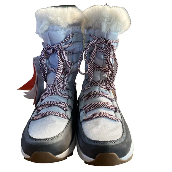 Spyder Altitude Women's Casual Boots, Glacier Grey W9 Faux Fur Lining Waterproof