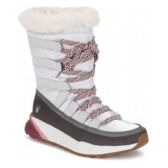 Spyder Altitude Women's Casual Boots, Glacier Grey W9 Faux Fur Lining Waterproof
