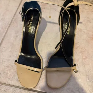 St laurent ajane 110 ankle strap heels ysl Jeffrey Atlanta shoes open toe sandal