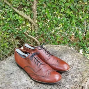 Stacy Adams Wingtip Oxford - Men's - Cognac Sz 10