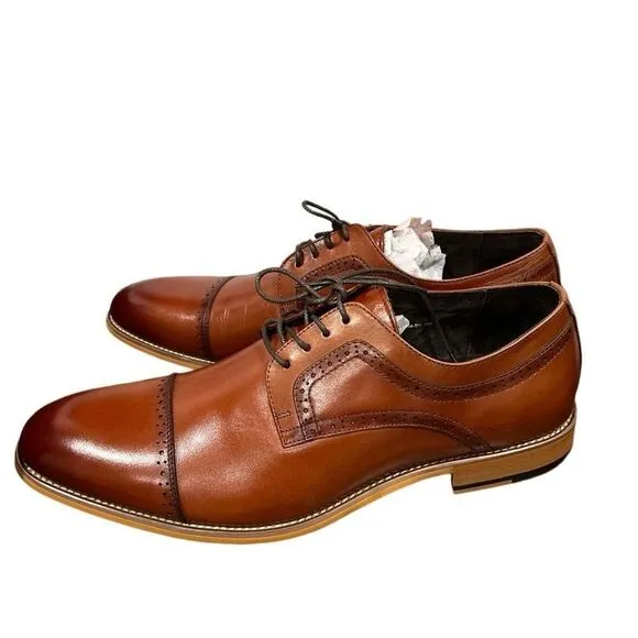 Stacy Adam’s Dickinson Cognac Men’s Shoes Sz13 New