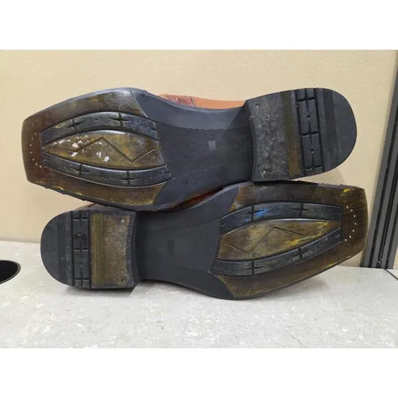 Steven Madden Men's Serpant Alligator Texture Stripes Leather Shoe Size 11
