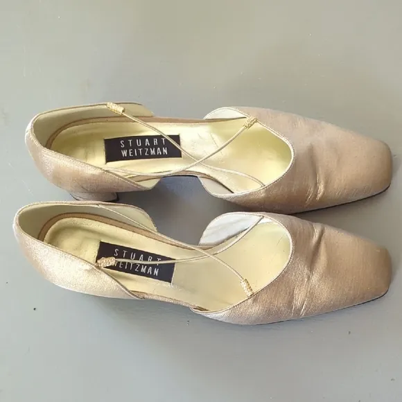 Stuart Weitzman Gold Heels size 8.5B
