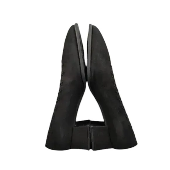 Stuart Weitzman Shoes Womens 8.5 Pumps Square Toe Block Heel Fashion Style Black