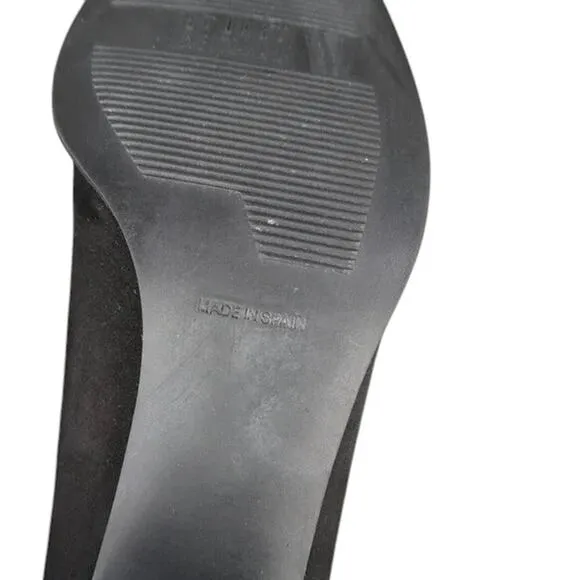 Stuart Weitzman Shoes Womens 8.5 Pumps Square Toe Block Heel Fashion Style Black