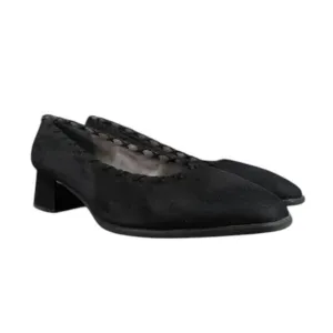 Stuart Weitzman Shoes Womens 8.5 Pumps Square Toe Block Heel Fashion Style Black
