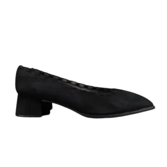 Stuart Weitzman Shoes Womens 8.5 Pumps Square Toe Block Heel Fashion Style Black