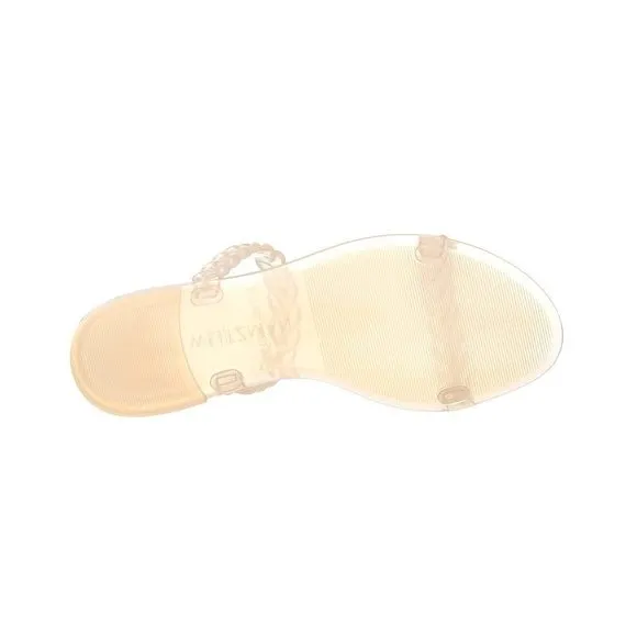 Stuart Weitzman Womens Braida Open Toe Jelly Sandals Beige 5 Medium (B,M)