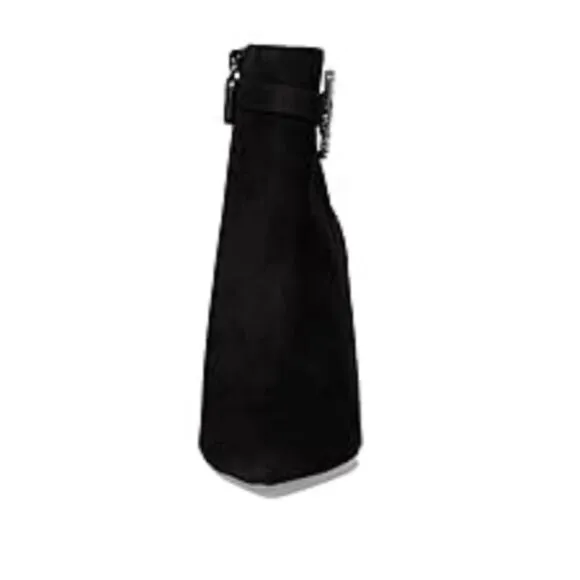 Stuart Weitzman Crystal Nova Xcurve 100 Zip Spool Heel Boot Black Size 7.5