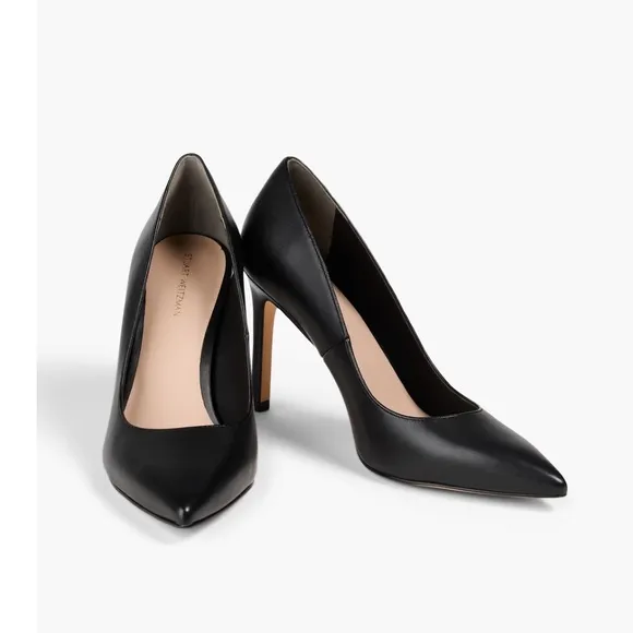 STUART WEITZMANLeigh 75 Pointed ToePump In Black size 9.5 NEW