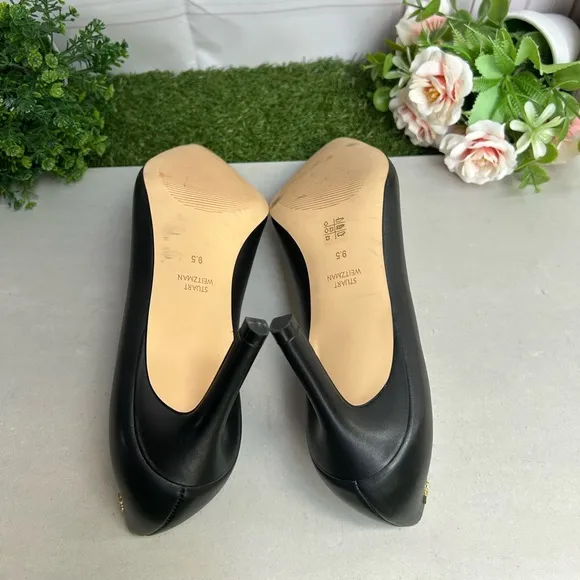 STUART WEITZMANLeigh 75 Pointed ToePump In Black size 9.5 NEW