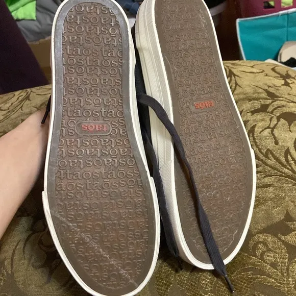Taos Footwear Women's Black/dk Gray Canvas Sneakers 8.5 NWT