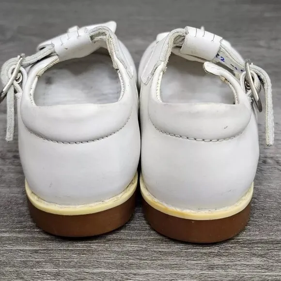 Taps by Kinder White Leather Baby Toddler Shoes