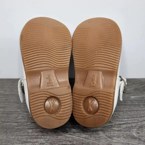 Taps by Kinder White Leather Baby Toddler Shoes