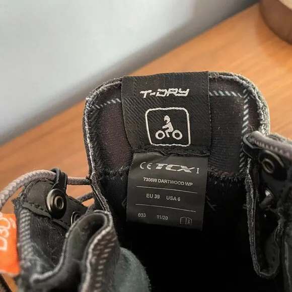 TCX Dartwood WP Shoes Black Size 39 EU / 6 US