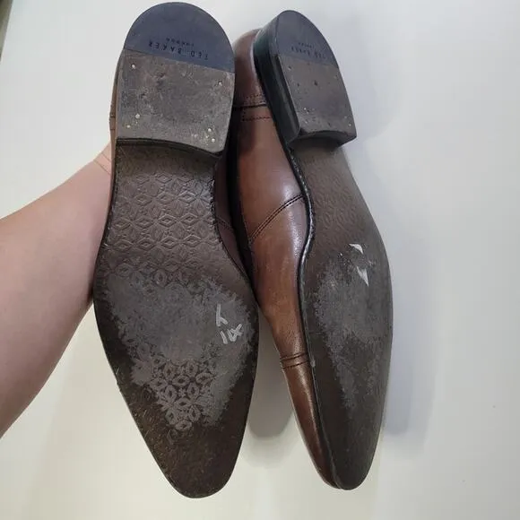 Ted Baker Men's Umbber Toe Cap Oxford Shoes Brown size 10