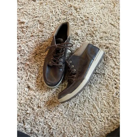 The North Face Mens Brown Leather Chukka Boots  Shoes 10