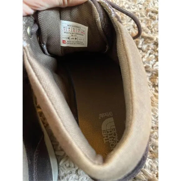 The North Face Mens Brown Leather Chukka Boots  Shoes 10