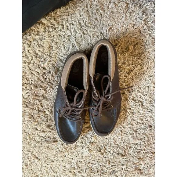 The North Face Mens Brown Leather Chukka Boots  Shoes 10