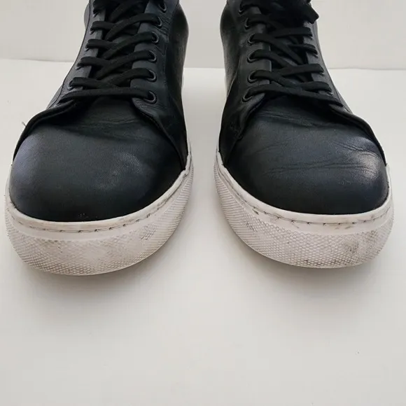 Thursday Premier Everyday Black Leather Low Top Sneakers Mens Shoes Size 12