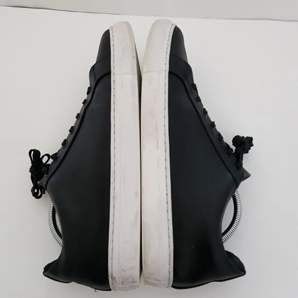 Thursday Premier Everyday Black Leather Low Top Sneakers Mens Shoes Size 12