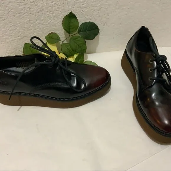 Timberland Blue Bell Lane Derby A23MS Madder Brown Leather Lace Up Shoes 8.5 W