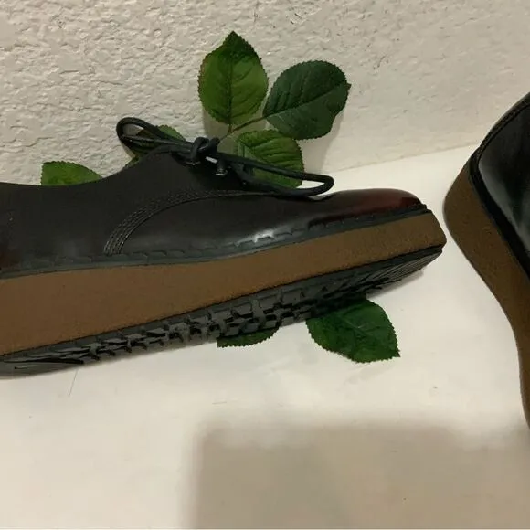 Timberland Blue Bell Lane Derby A23MS Madder Brown Leather Lace Up Shoes 8.5 W