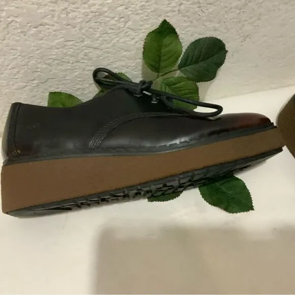 Timberland Blue Bell Lane Derby A23MS Madder Brown Leather Lace Up Shoes 8.5 W