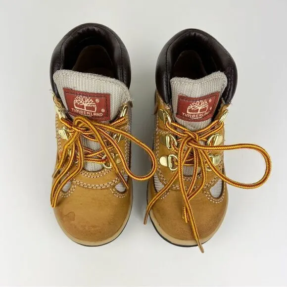Timberland Field Boots Wheat Nubuck Lace Up Boots Toddler 9