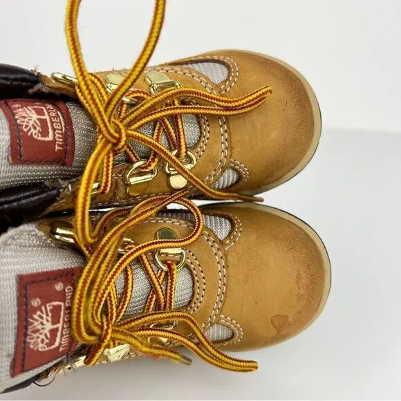 Timberland Field Boots Wheat Nubuck Lace Up Boots Toddler 9