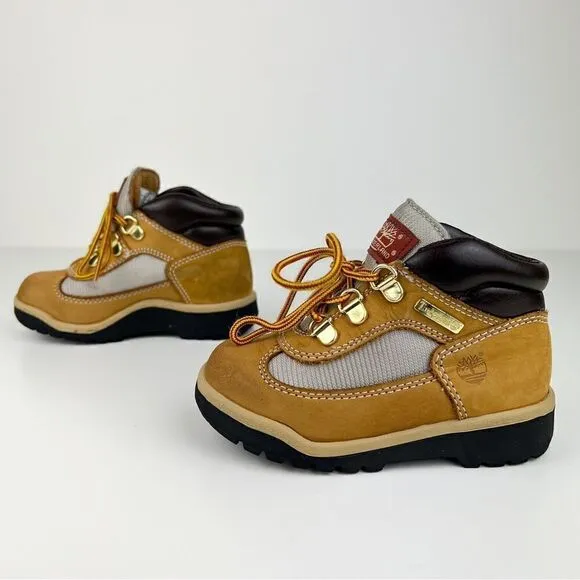Timberland Field Boots Wheat Nubuck Lace Up Boots Toddler 9