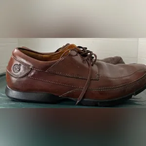 Timberland Men's Brown Leather Shoes Size 10 EUC