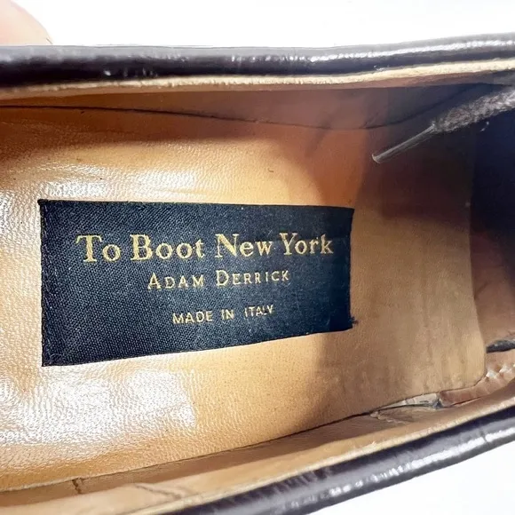TO Boot New York Adam Derrick Classic Lace Up Oxford Leather Shoes Size 7.5
