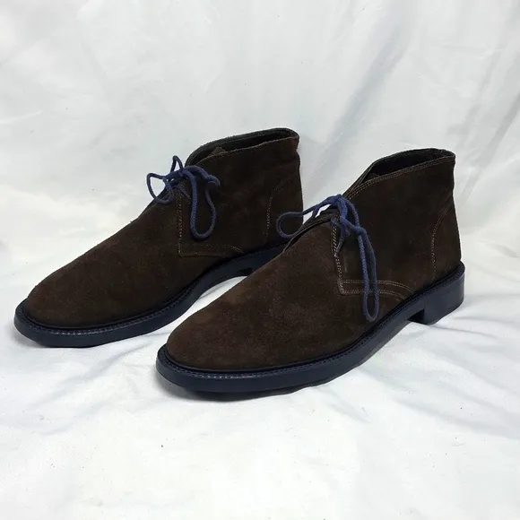 To Boot New York Men's 11 Brown Leather Suede Boots Elegant Chukka 3x's In Vguc