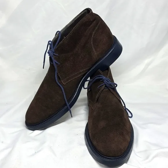To Boot New York Men's 11 Brown Leather Suede Boots Elegant Chukka 3x's In Vguc