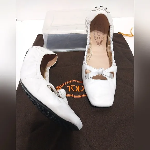 Tod's Degas W. Ballerina Tassel Shoes, Size 8