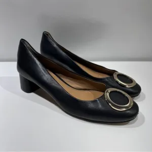 Tory Burch Caterina Pump Black Leather Size 9 M