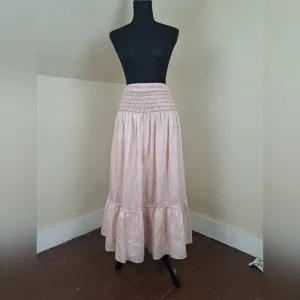 Tory Burch CORDED Silk SKIRT Iced Pink Size 8
