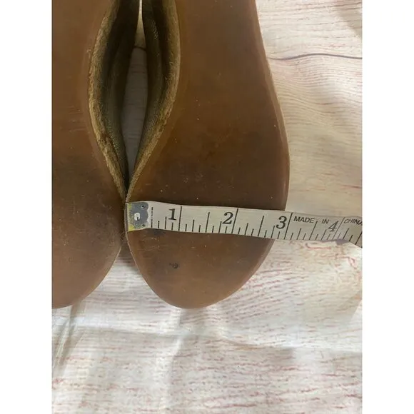 Tory Burch Women's Majorca Open Toe Metallic Wedge Shoes - 37