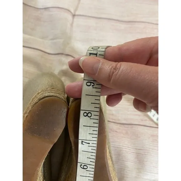 Tory Burch Women's Majorca Open Toe Metallic Wedge Shoes - 37