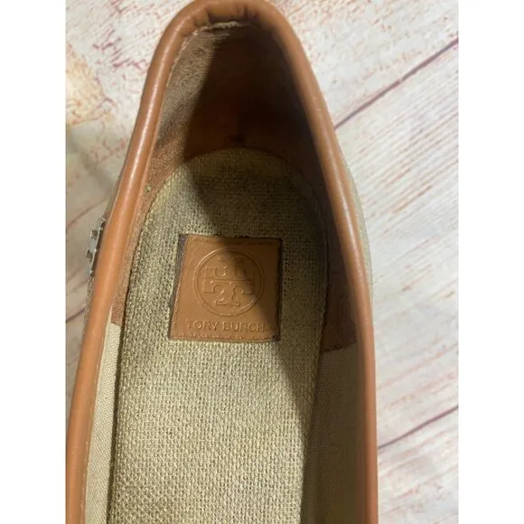 Tory Burch Women's Majorca Open Toe Metallic Wedge Shoes - 37
