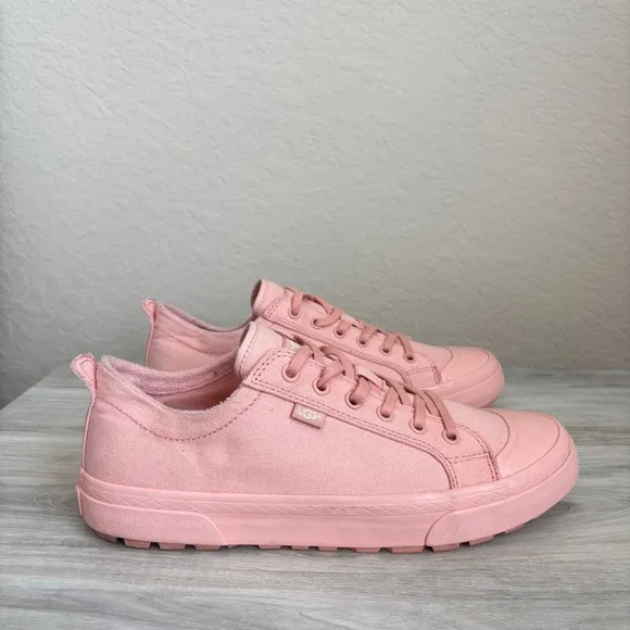 UGG ARIES SUNSET LACE-UP CANVAS FASHION SNEAKERS SHOES SIZE US 9 WOMEN