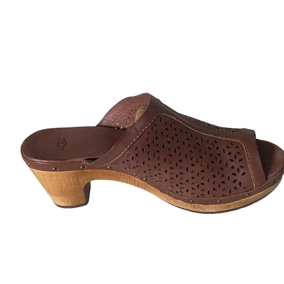 UGG Brown Slide Shoes Size 9